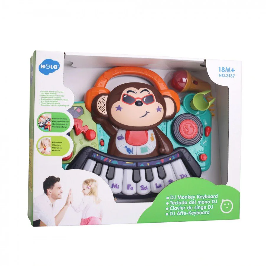 Pian muzical Hola Toys Maimutica foto