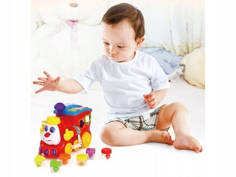Jucarie-sorter muzicala Hola Toys Trenulet foto