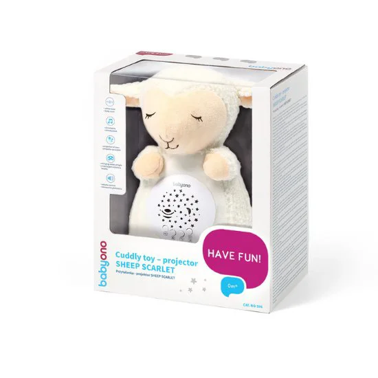 Jucarie de plus cu proiector BabyOno Oita Scarlet foto