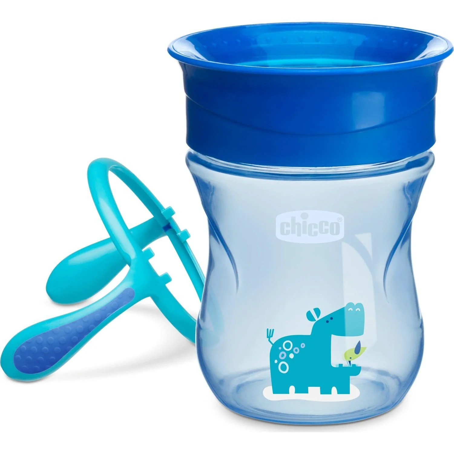 Cana 2 in1 cu maner Chicco Perfect Cup Boy (12+luni), 200ml