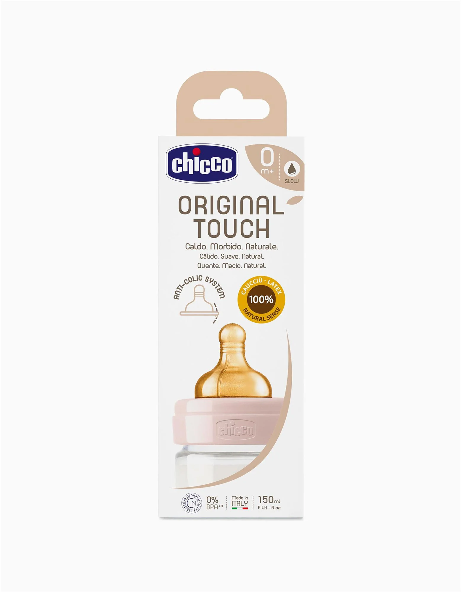 Бутылочка пластик Chicco Original Touch Girl (0+ мec.), 150 мл