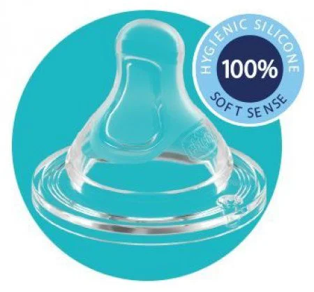 Biberon anticolici din plastic Chicco Well Being Boy, tetina din silicon (0+ luni), 150 ml foto