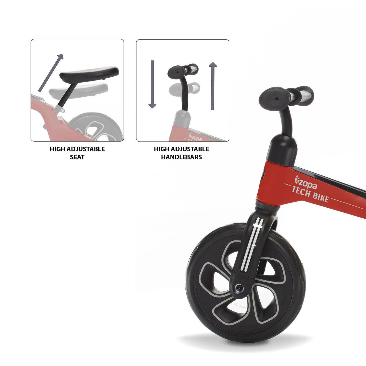 Bicicleta ZOPA Tech Bike Red foto