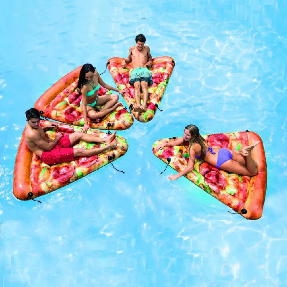 Pluta gonflabila Intex Pizza, 160x137x23 cm foto