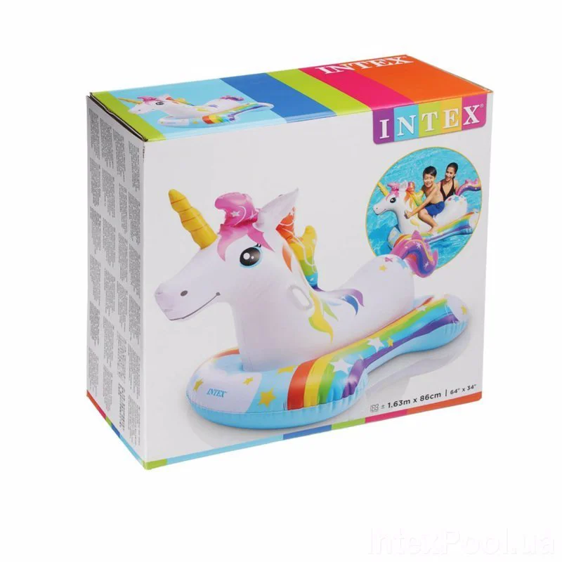 Saltea gonflabila pentru copii Intex Unicorn 163x86cm, (3ani+) foto