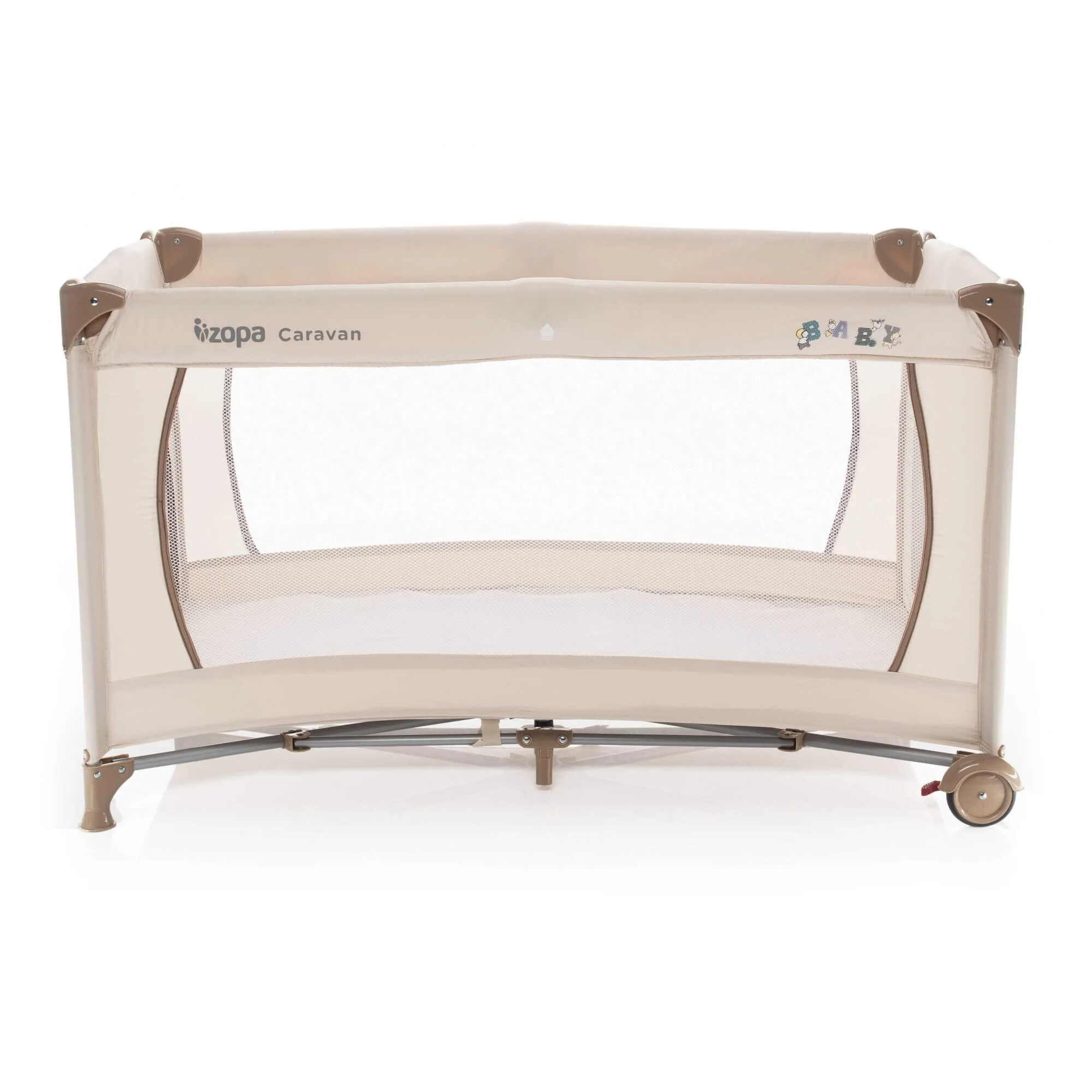 Детская складная кроватка ZOPA Caravan Baby Beige foto