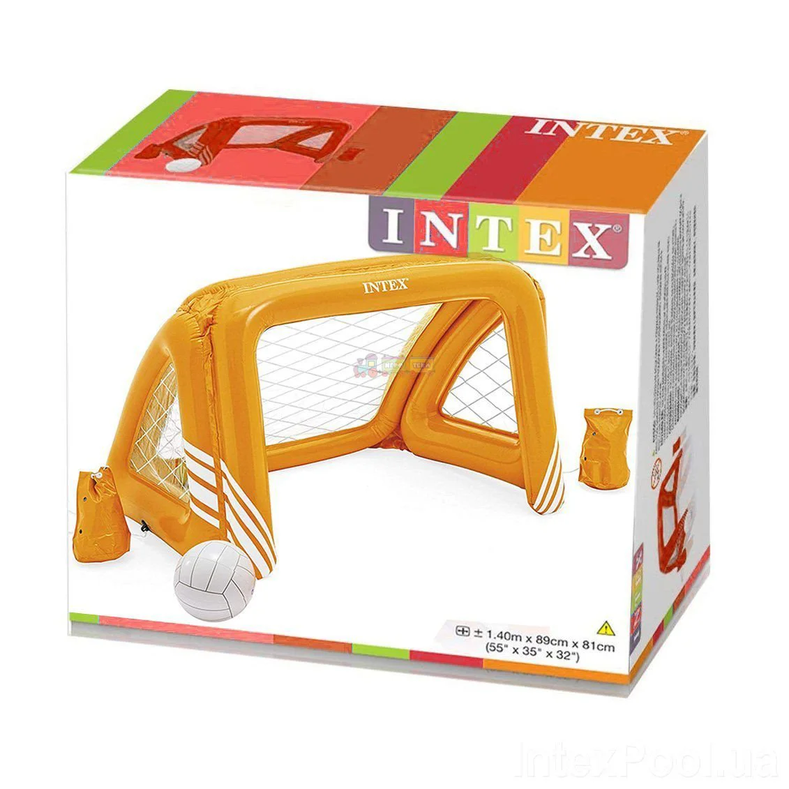Poarta gonflabila Intex cu minge inclusa, 140x89x81 cm, (6ani+) foto