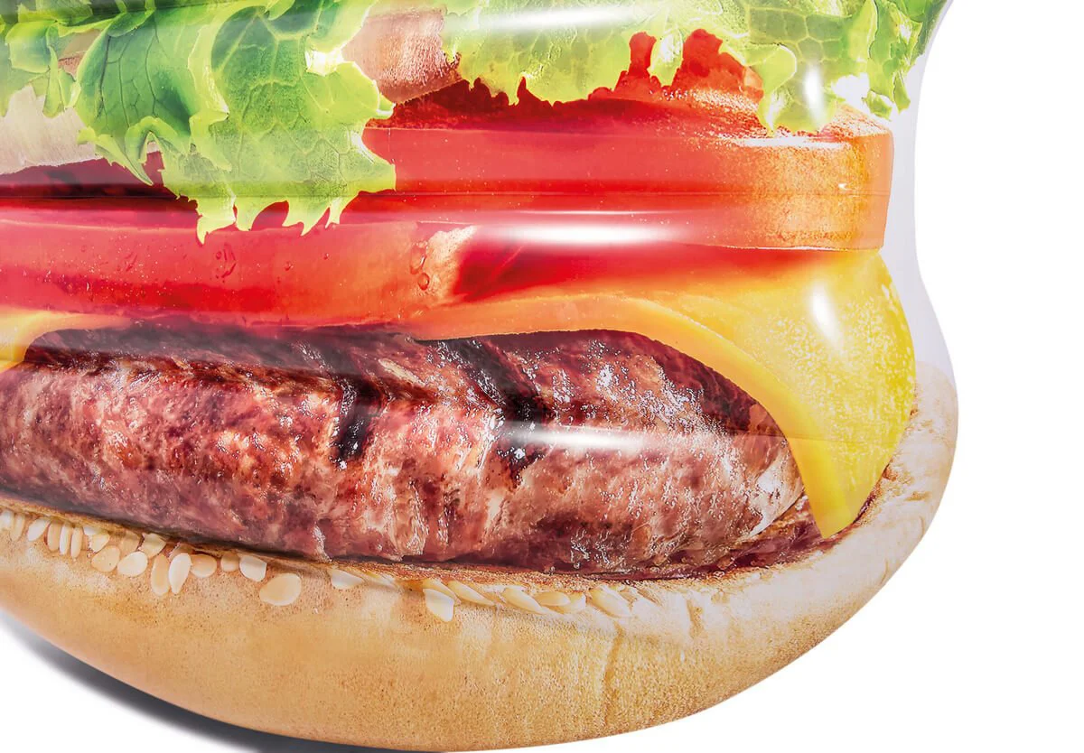 Pluta gonflabil Intex Hamburger, 135x127x23 cm foto