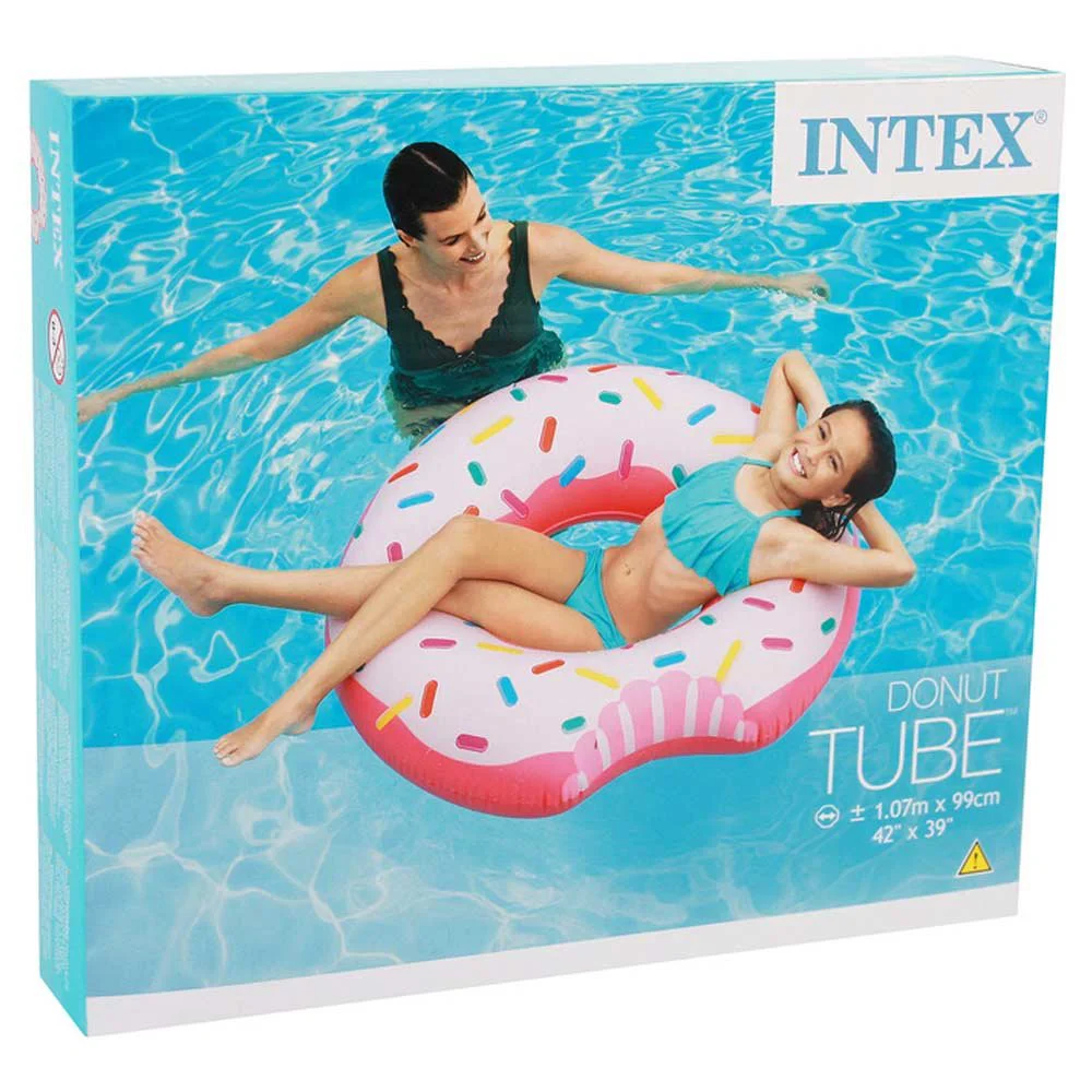 Cerc gonflabil Intex Donut (9+ ani), 107x99 cm foto