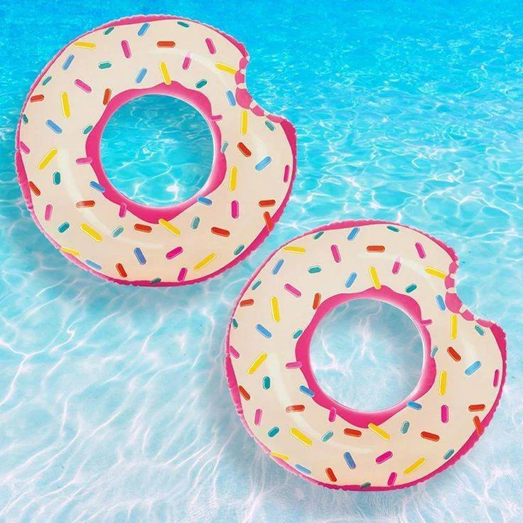 Cerc gonflabil Intex Donut (9+ ani), 107x99 cm foto