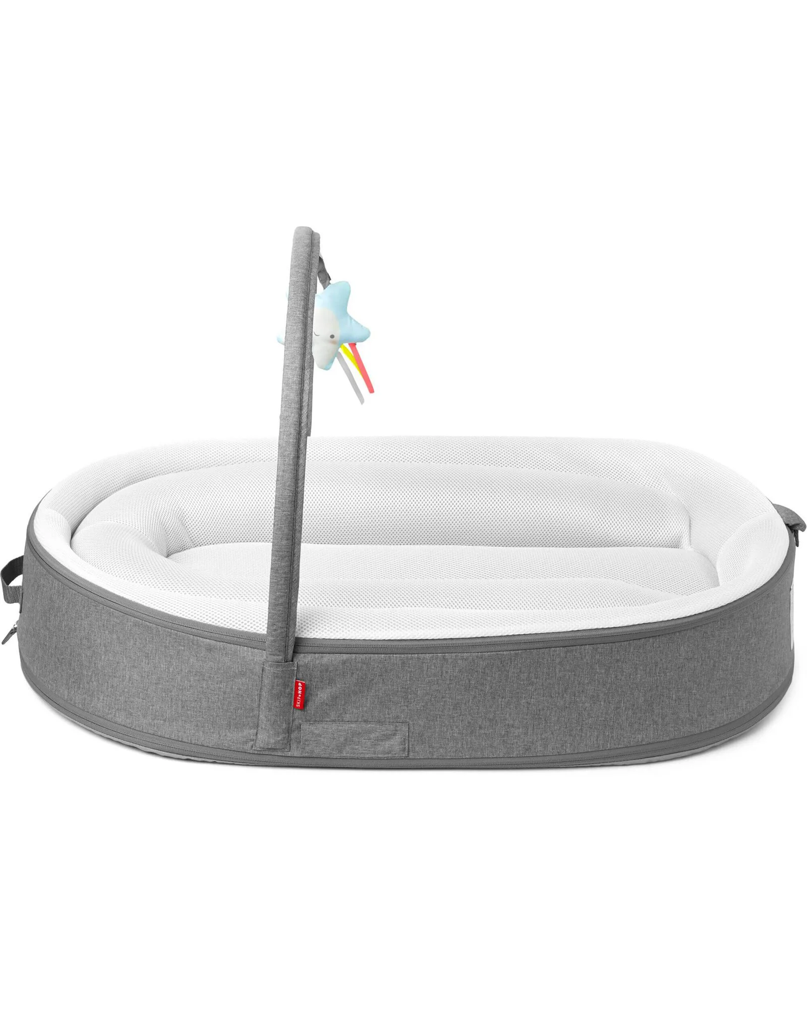 Cosulet pentru bebelusi Skip Hop Baby Nest Grey White foto