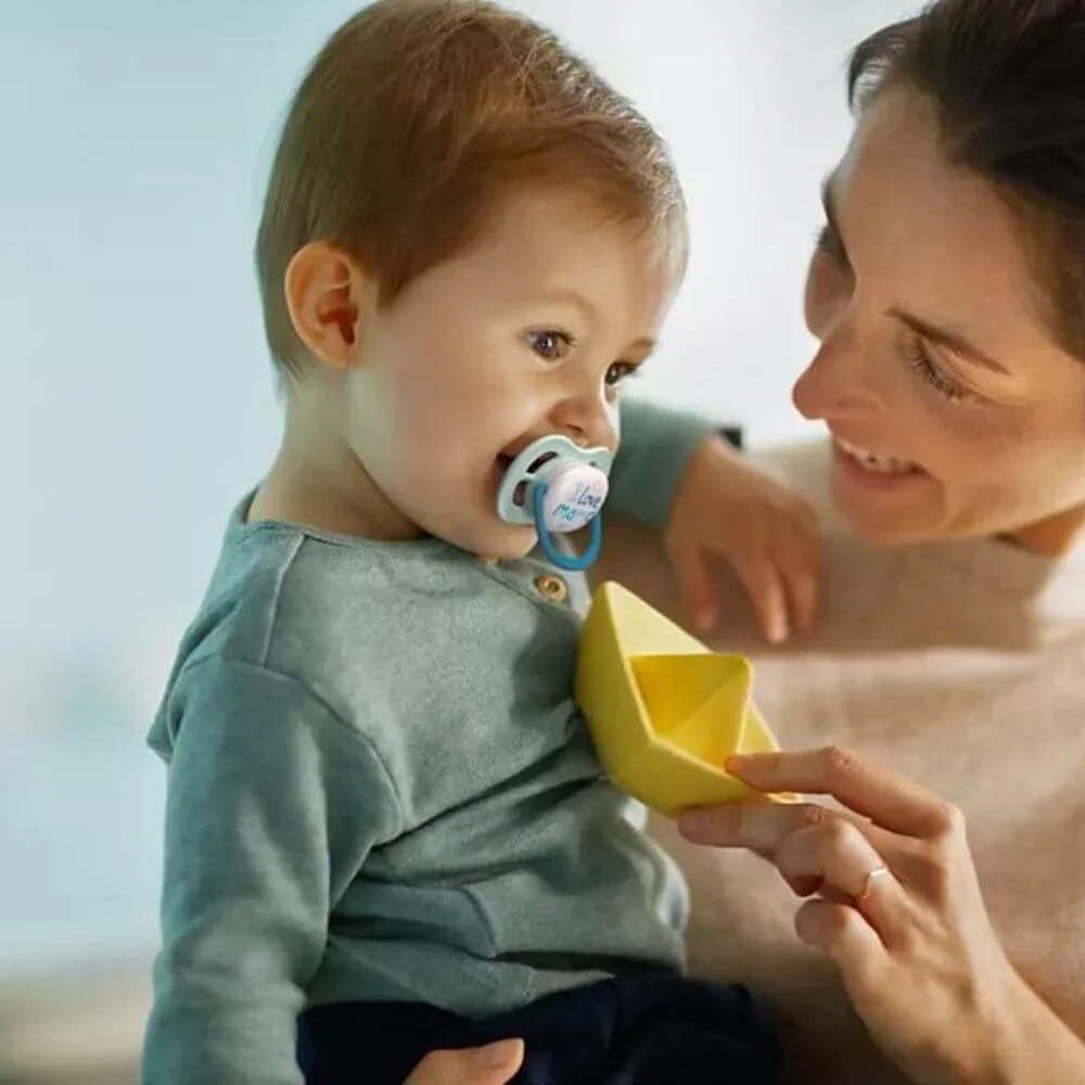 Suzete ortodontice din silicon Philips AVENT Ultra Soft Boy (0-6 luni), 2 buc. foto