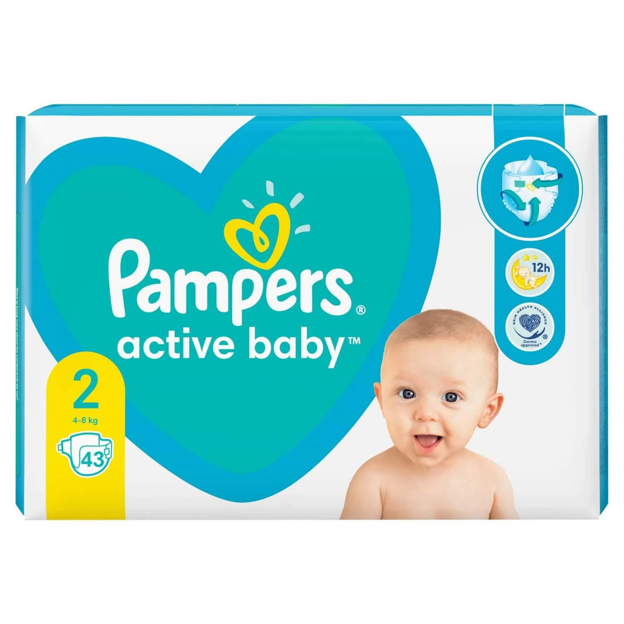 Scutece Pampers New Baby 2 Mini (4-8 kg), 43 buc.