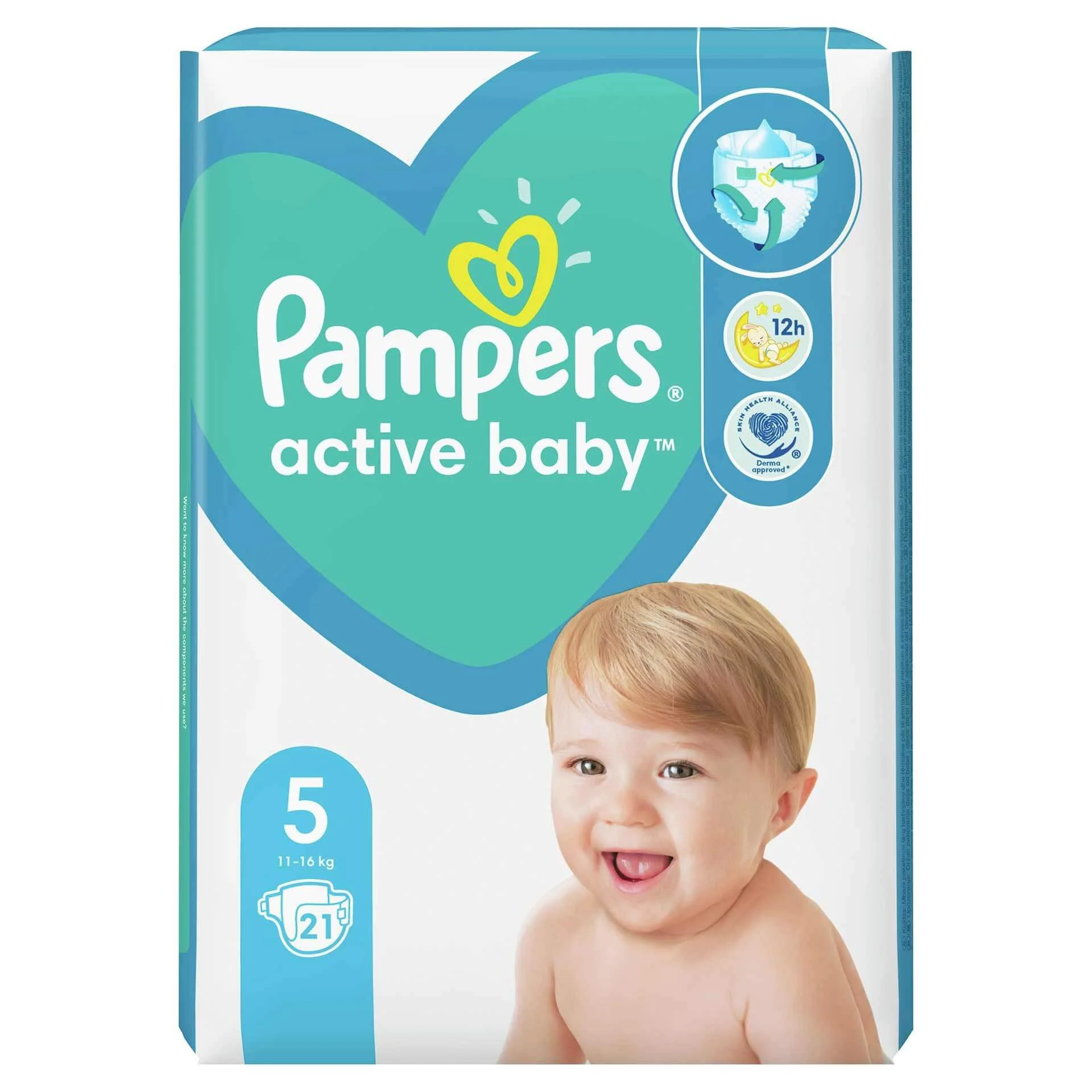 Scutece Pampers Active Baby 5 Junior (11-16 kg), 21 buc. foto