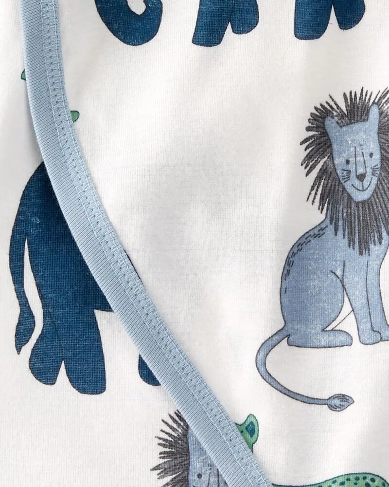 Carter's Pijama cu capse Animale 100% bumbac organic foto