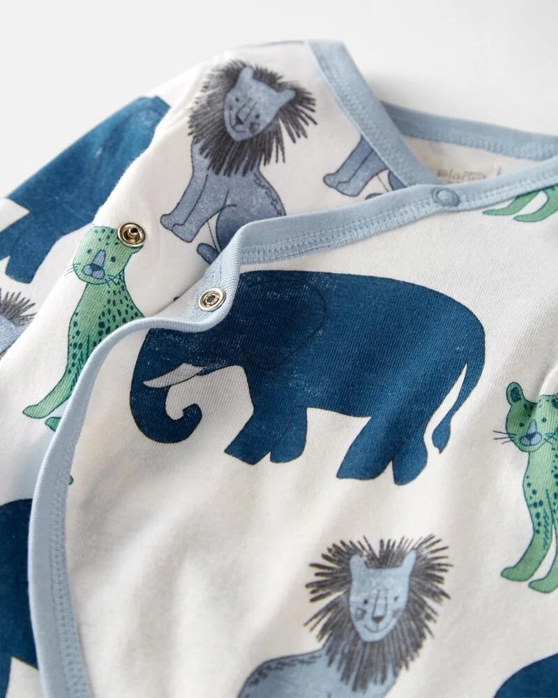 Carter's Pijama cu capse Animale 100% bumbac organic foto