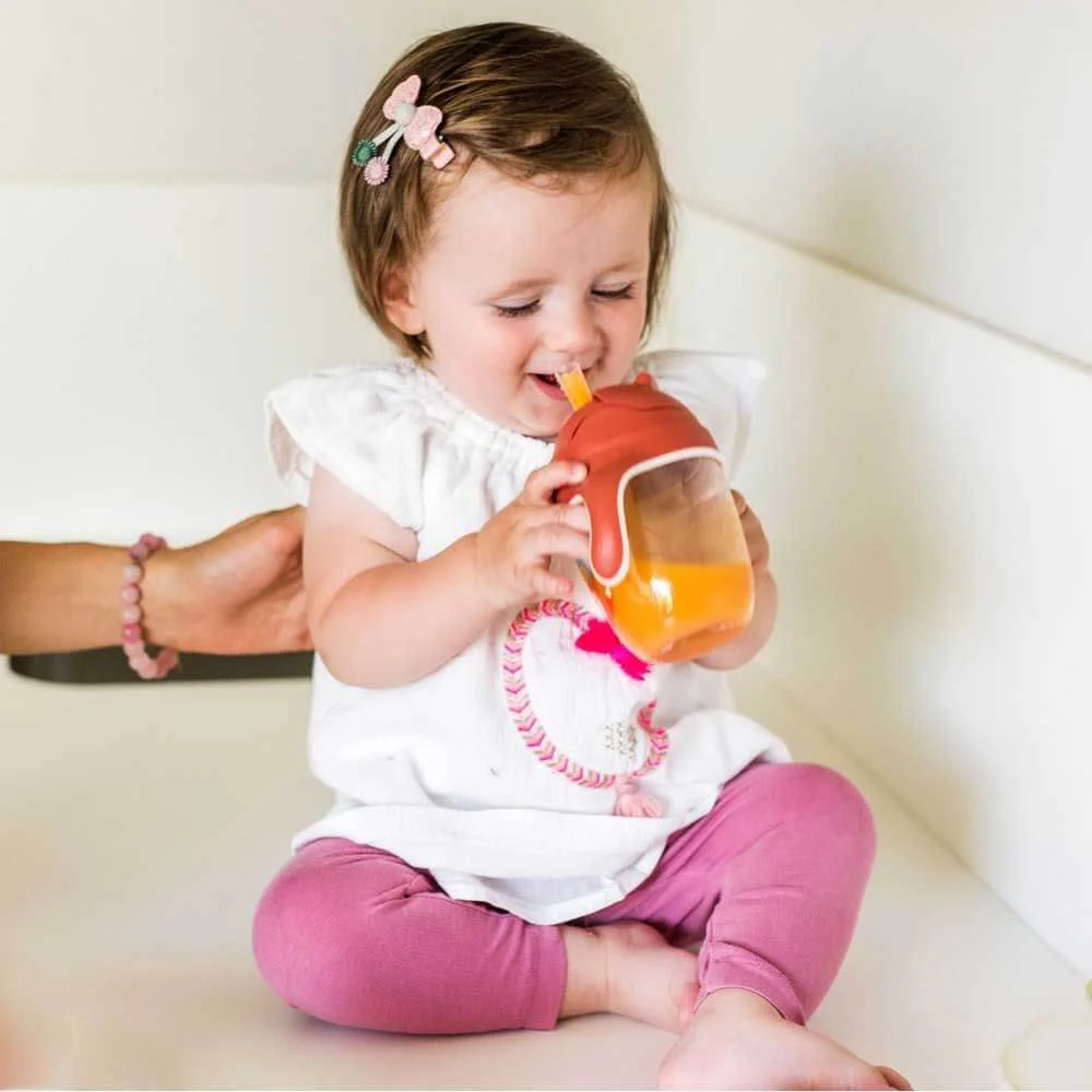 Canuta cu pai ponderat BabyOno Roz (6+ luni), 240 ml foto