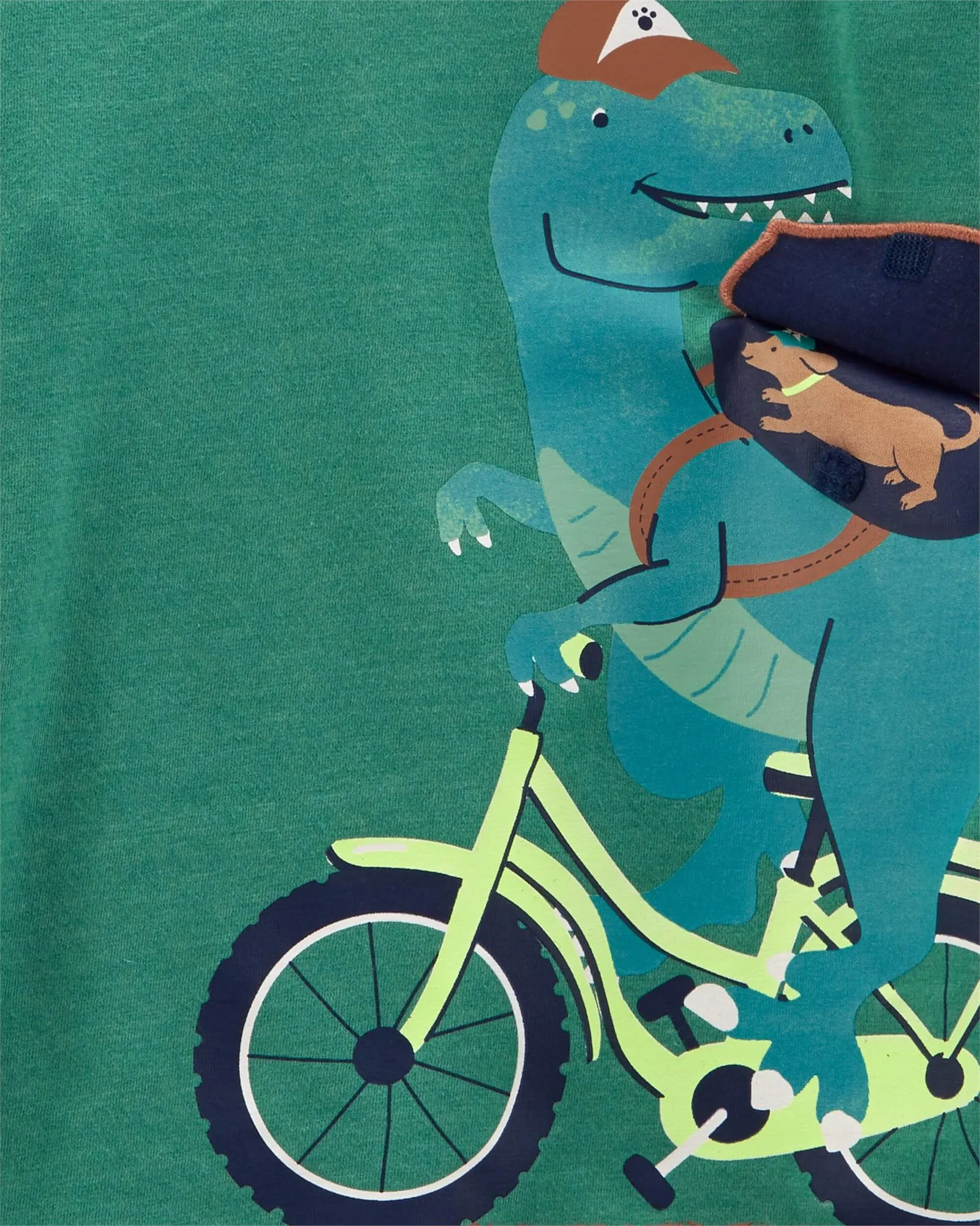 Carter's Bluza Dinozaur cu bicicleta foto