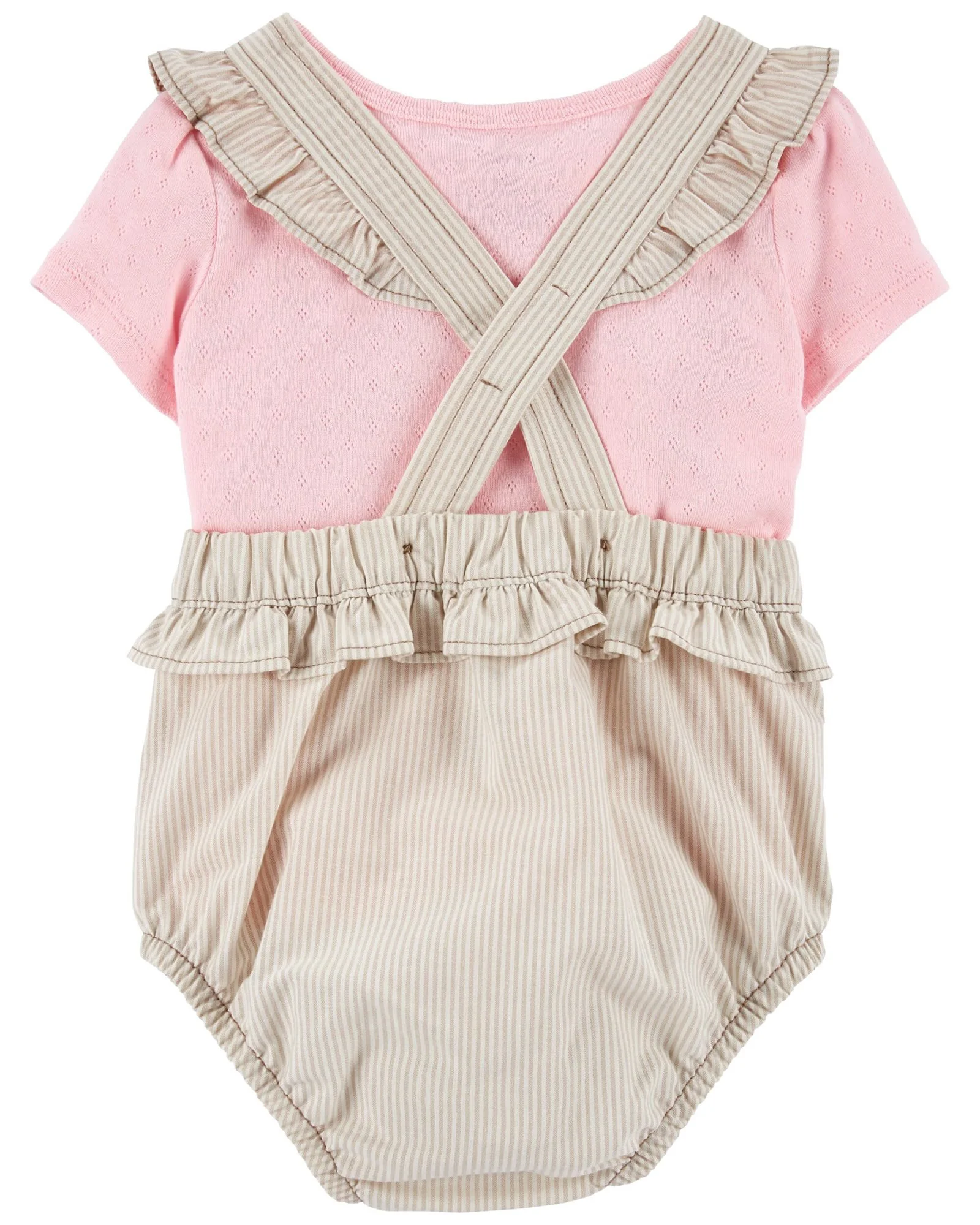 Carter's Set 2 piese Tricou si salopeta roz foto
