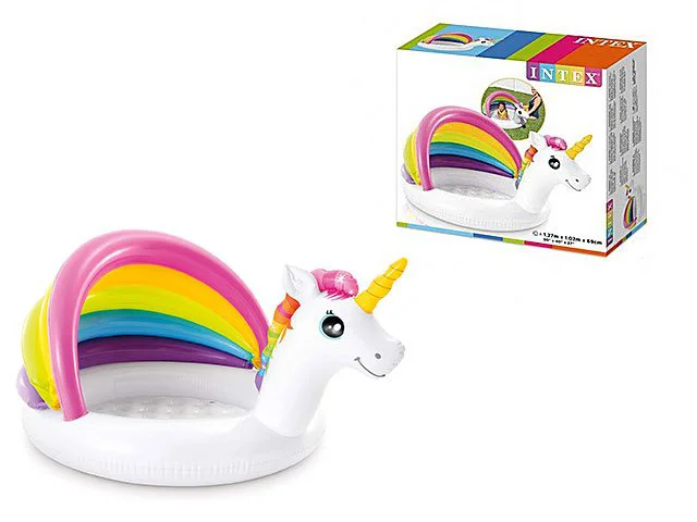 Bazin gonflabil Intex Unicorn 127x102x69cm (1-3ani) foto