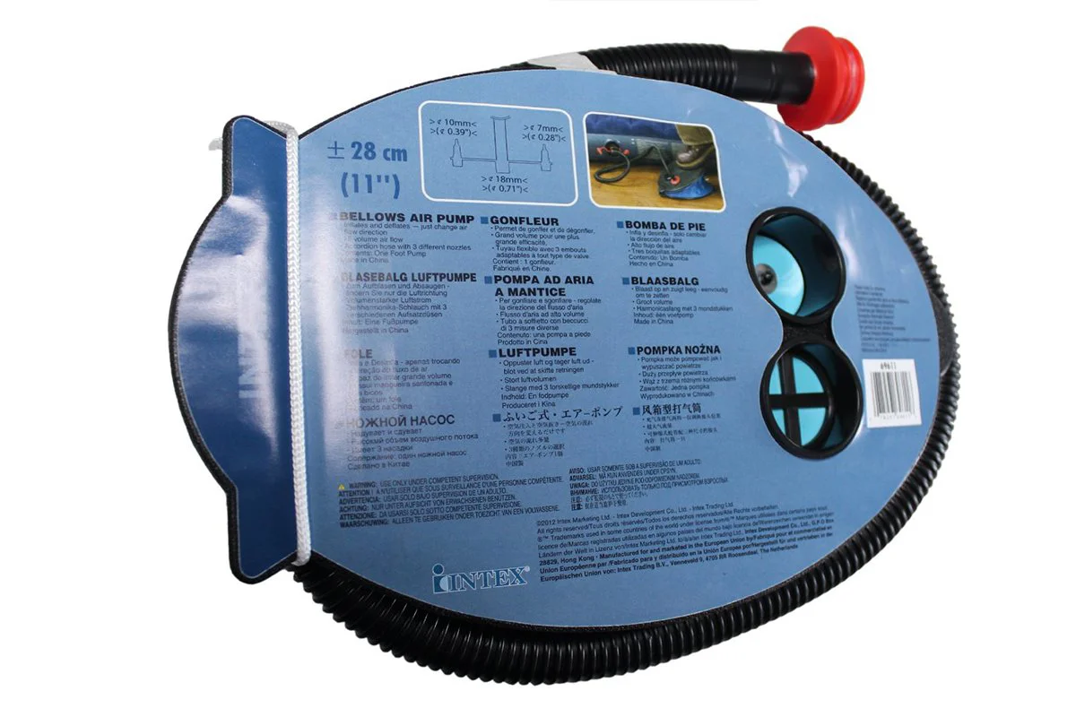 Pompa aer de picior  pentru produse gonflabile Intex, 28cm foto