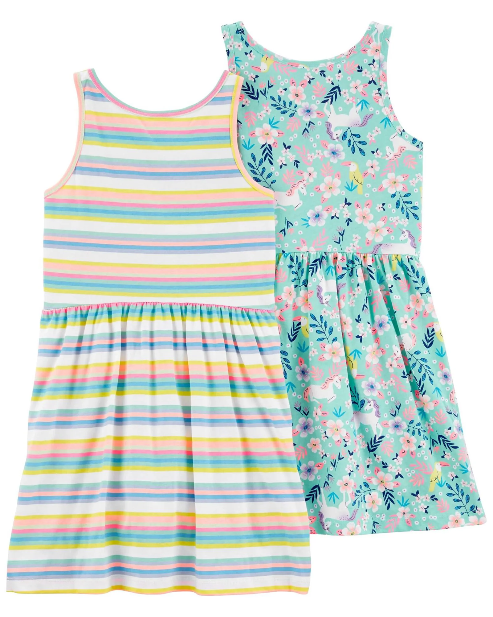 Carter's Set 2 rochite cu dungi si flori