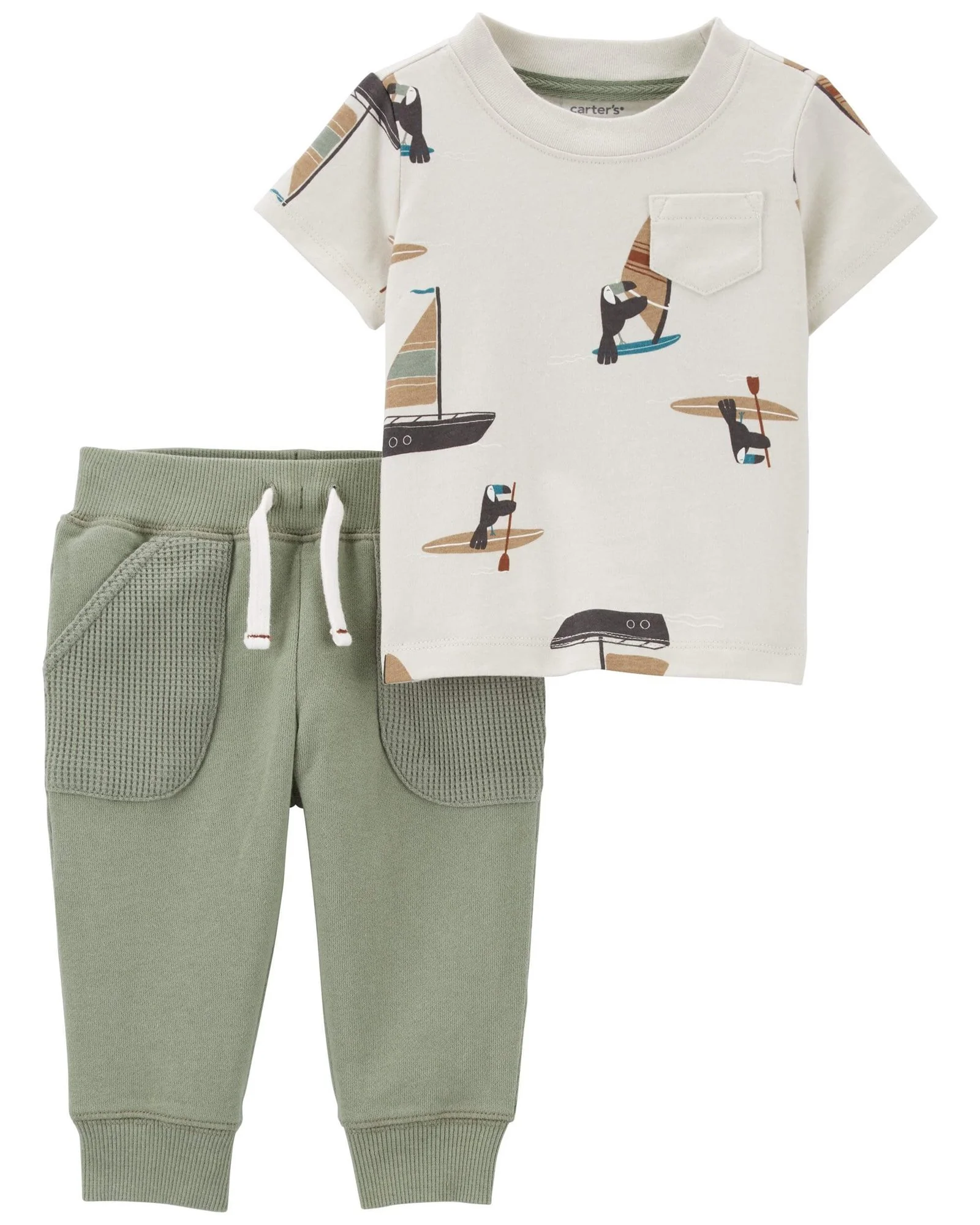 Carter's Set 2 piese Tricou si pantaloni Surf foto