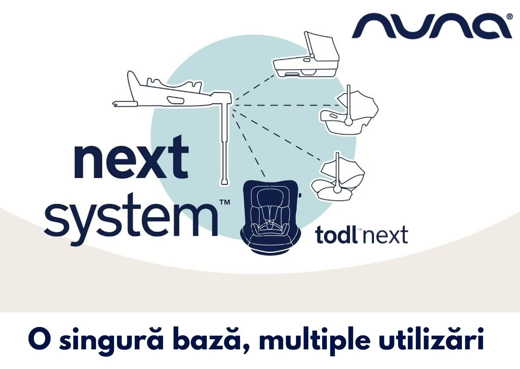Scaun auto rotativ i-Size Nuna TODL Next Caviar, 40-105 cm
