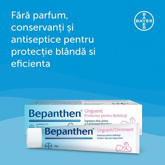 Unguent protector pentru bebelusi Bepanthen, 30 g foto