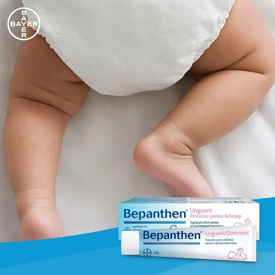 Unguent protector pentru bebelusi Bepanthen, 30 g foto
