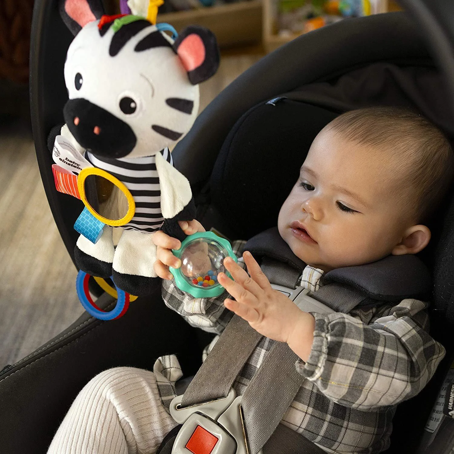 Jucarie Baby Einstein Zebra zambareata foto