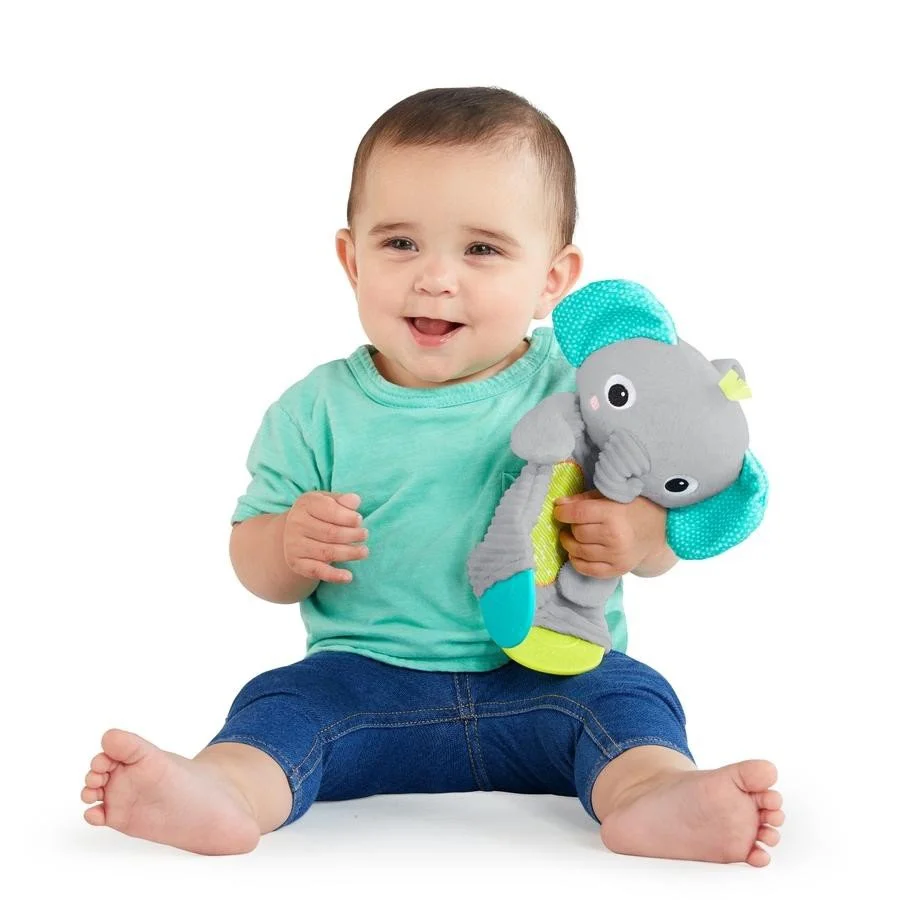 Jucarie de dentitie din plus Bright Starts Elefant foto