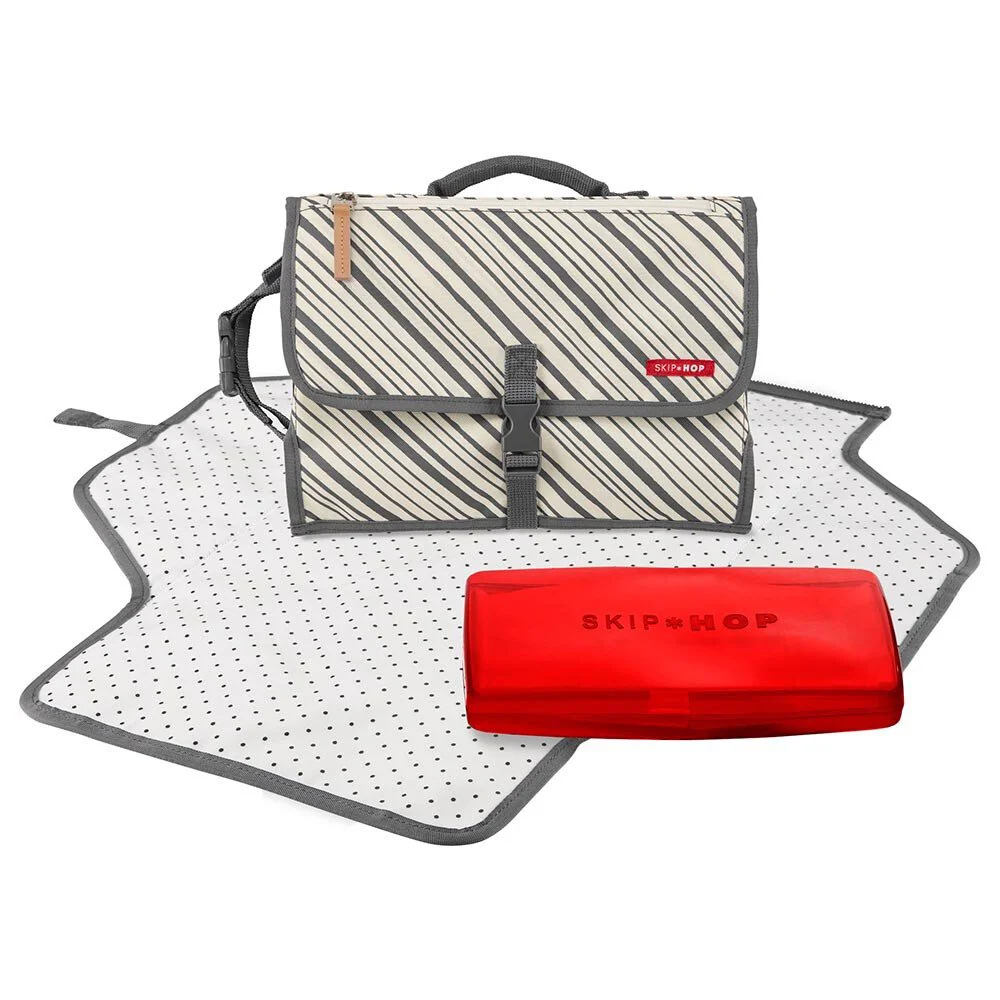 Statie de schimbat Skip Hop Pronto Signature Graphite Stripe foto