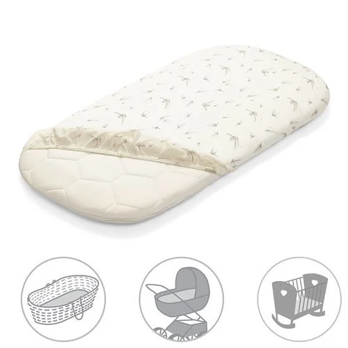 Набор простыней из бамбукового джерси с резинкой BabyOno для люльки (40x75 см), 2 шт. foto