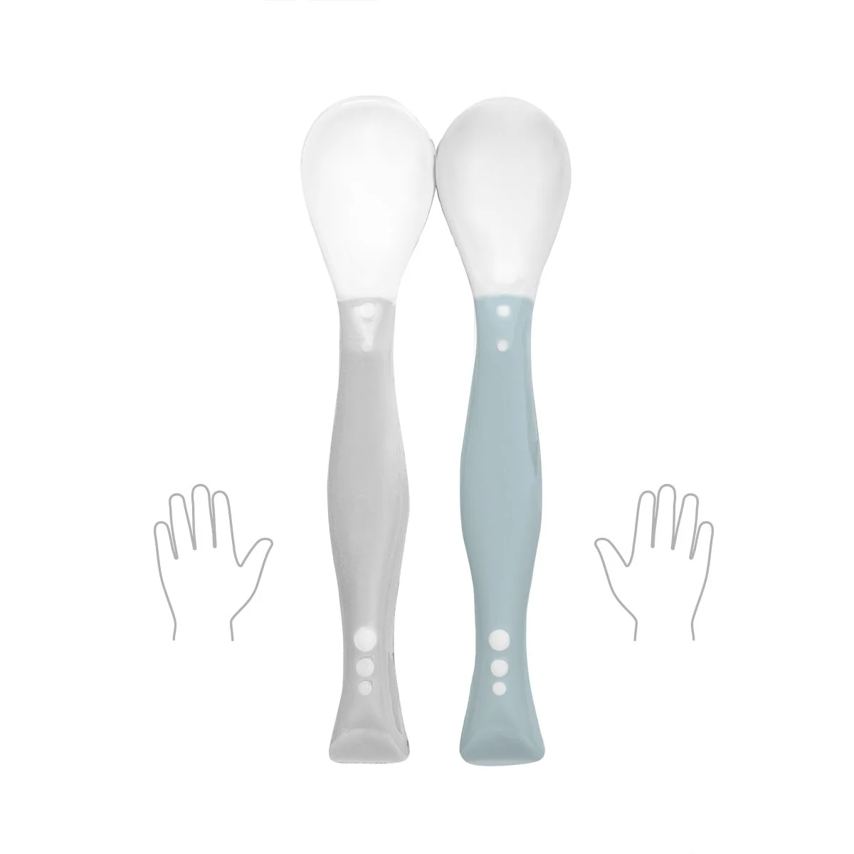 Ложки пластичные с возможностью изменения формы BabyOno New, 2 шт. foto