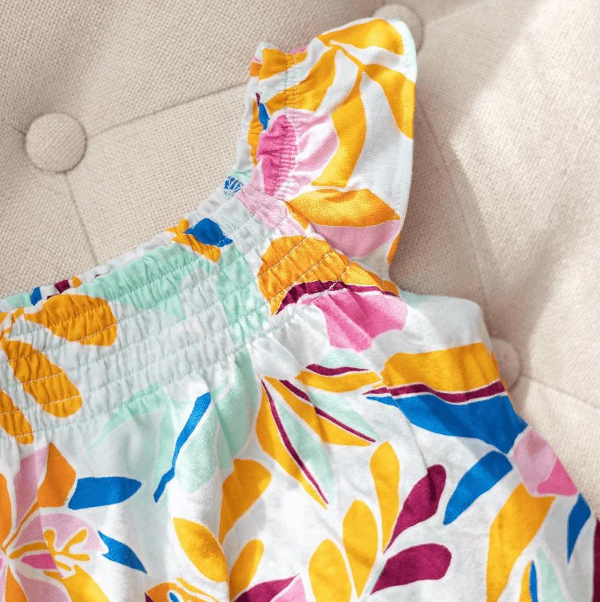 Carter's Set 3 piese Body, tricou si pantaloni scurti Flori foto