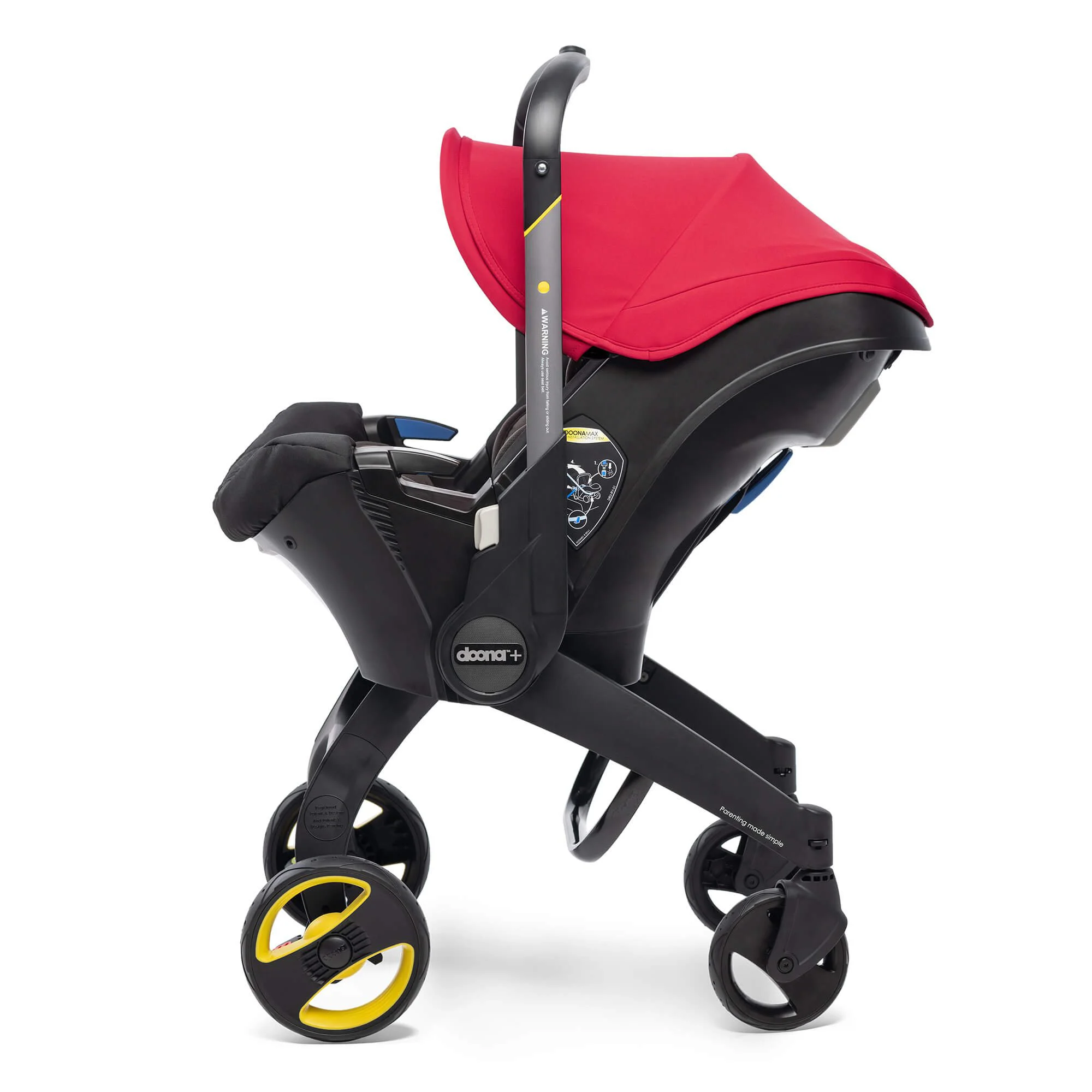 Scaun auto si carucior Doona Flame Red foto