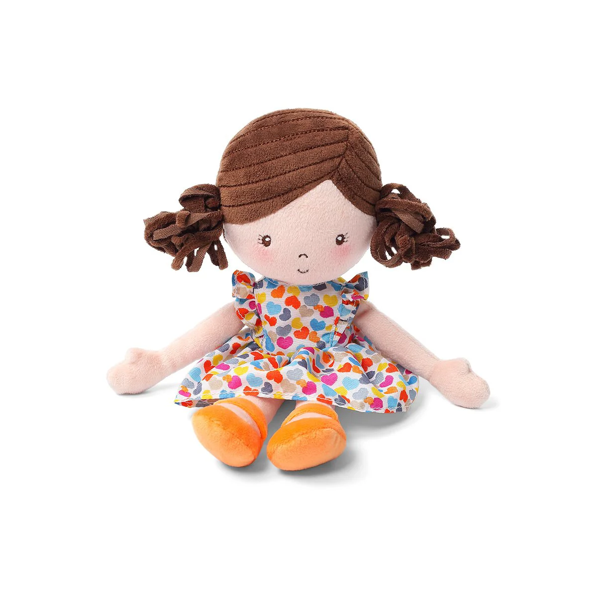 Papusa moale BabyOno Lena Orange, prieten de somn 14 x32x 6 cm foto
