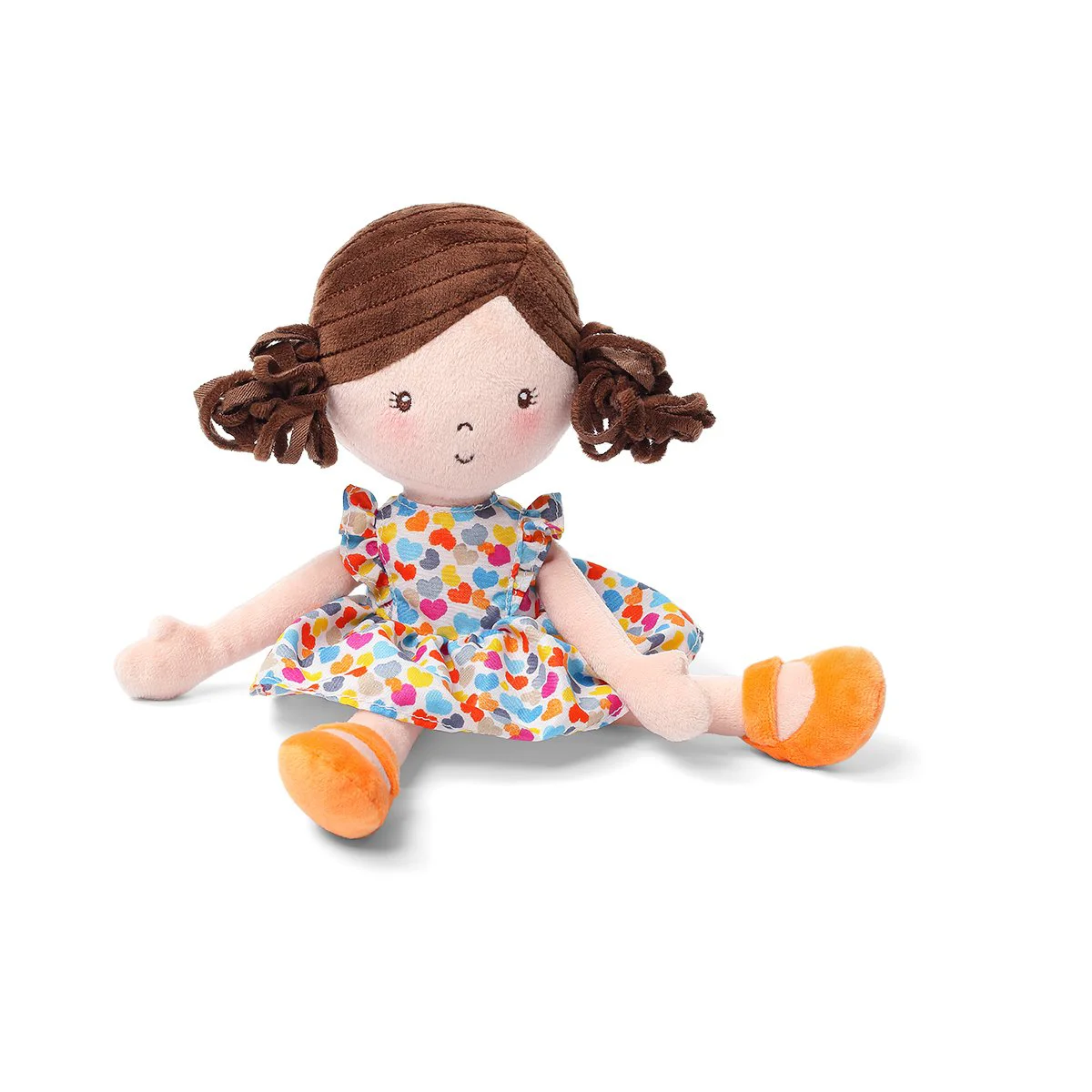 Papusa moale BabyOno Lena Orange, prieten de somn 14 x32x 6 cm foto