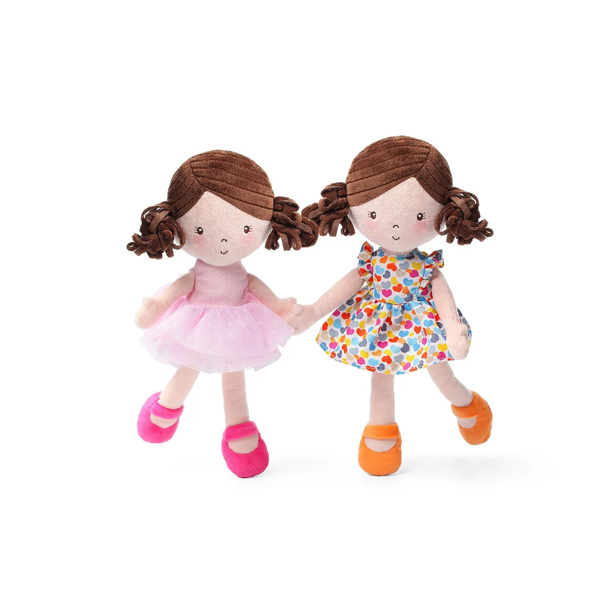 Papusa moale BabyOno Lena Orange, prieten de somn 14 x32x 6 cm foto