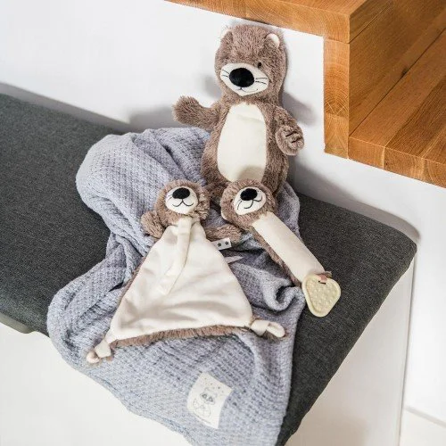 Jucarie din plus BabyOno Vidra Maggie, prieten de somn, 30 cm