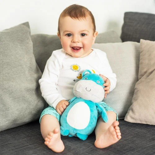 Jucarie din plus BabyOno Hippo Marcel, prieten de somn, 25 cm foto