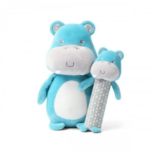 Jucarie din plus BabyOno Hippo Marcel, prieten de somn, 25 cm foto