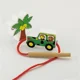 Jucarie educativa cu siret din lemn Viga Toys Zoo foto