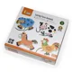 Jucarie educativa cu siret din lemn Viga Toys Animalele de la ferma foto