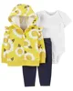Carter's Set 3 piese Hanorac, body si pantaloni Floarea Soarelui foto