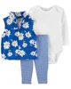 Carter's Set 3 piese Vesta, body si pantaloni Margarete foto