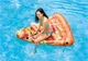 Pluta gonflabila Intex Pizza, 160x137x23 cm foto