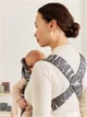 Marsupiu anatomic BabyBjorn Mini Anthracite/Landscape, bumbac