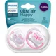 Suzete ortodontice din silicon Philips AVENT Ultra Soft Girl (0-6 luni), 2 buc. foto